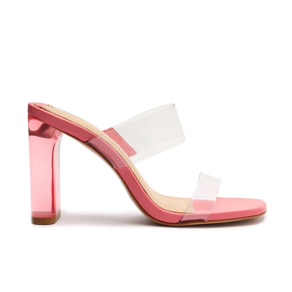 NWT Schutz Ariella Acrylic Sandal Shoes Size 8